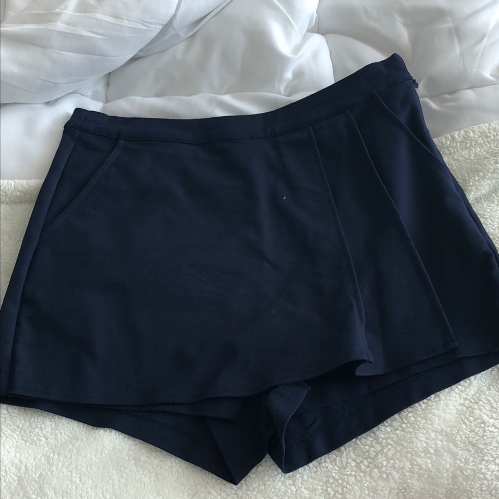 Pleated Navy Skort